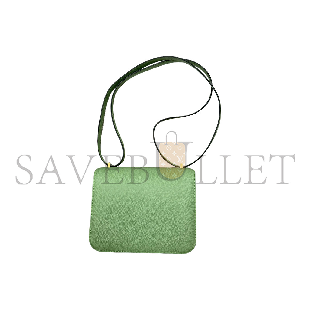 HERMES CONSTANCE 19 EPSOM 3I VERT CRIQUET H085976CCAA (19*15*4cm)